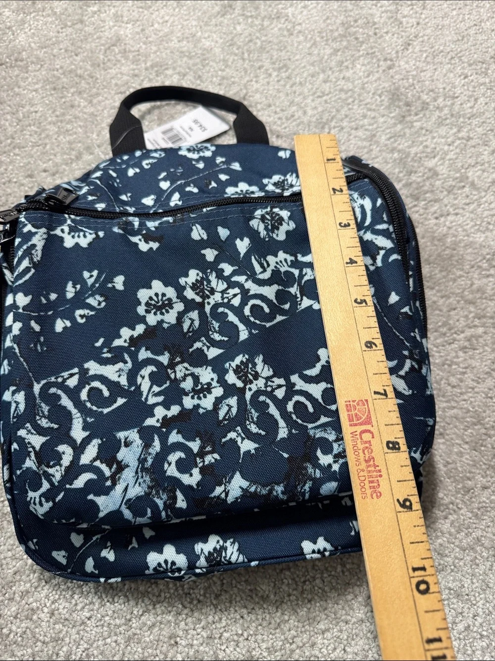 NWT L.L. Bean Floral Cosmetic Case Travel Toiletry Bag Vacation Luggage